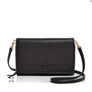 Tory Burch
McGraw Flat Leather Wallet Crossbody Black